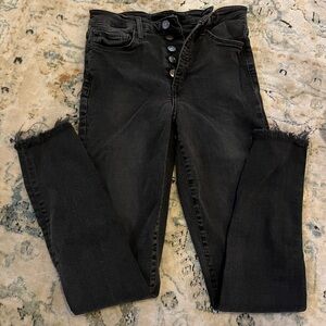 Joes jeans, black fade, button fly, size 27